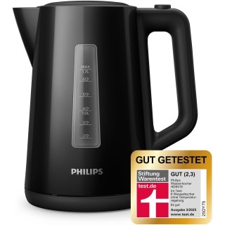Bouilloire électrique 1,7L Philips HD9318/20 - Base 360° et contrôle LED - Noir