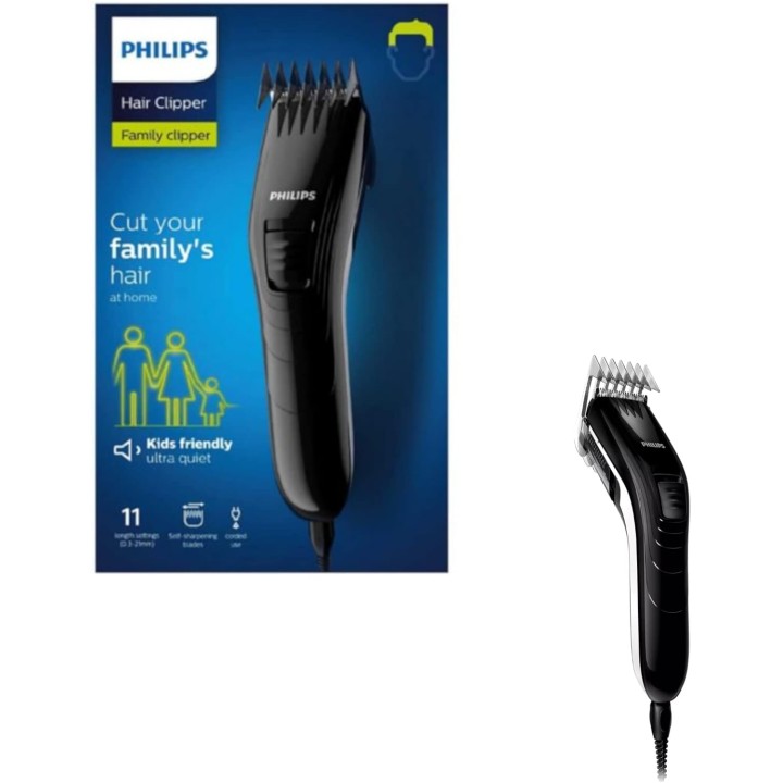 Tondeuse cheveux homme Philips ultra silencieuse - 11 réglages - acier inoxydable