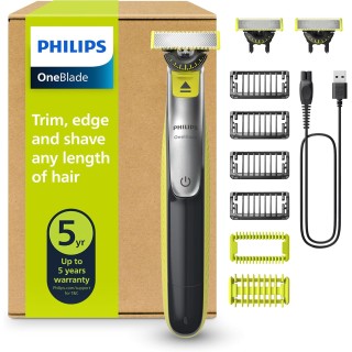 Tondeuse barbe et corps Philips OneBlade 360 - Lame pivotante, multi-usages, accessoires