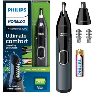 Tondeuse nez et oreilles Philips PrecisionTrim - Lames acier allié lavable à l'eau