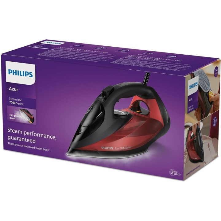 Fer à repasser vapeur Philips DST7022/40 - 2800W - anticalcaire - semelle inox - 300ml
