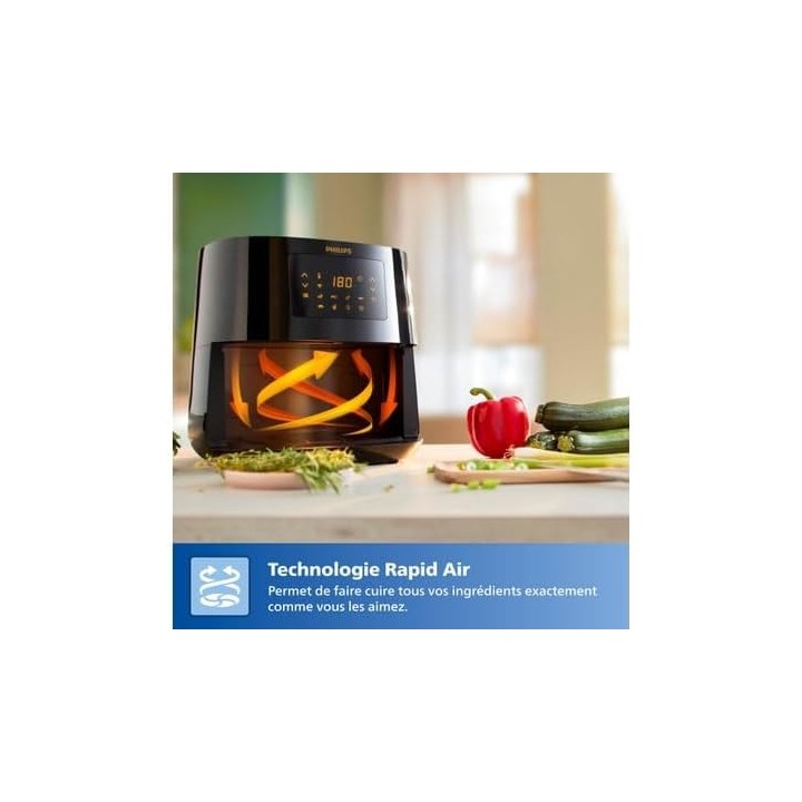 Friteuse à air chaud connectée XL 6,2L - Technologie Rapid Air Philips