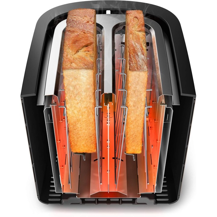 Grille-pain Philips HD2650/90 - Acier inoxydable - 8 niveaux - Chambres larges