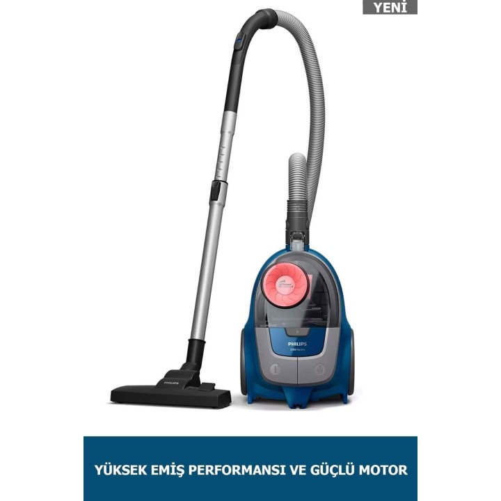Aspirateur traineau sans sac compact Philips XB2123/09 - 850 W - 1,3 L - Bleu