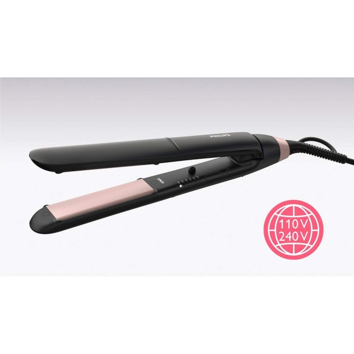 Fer à lisser Philips plaques céramique noir – Fini lisse, température 160°C