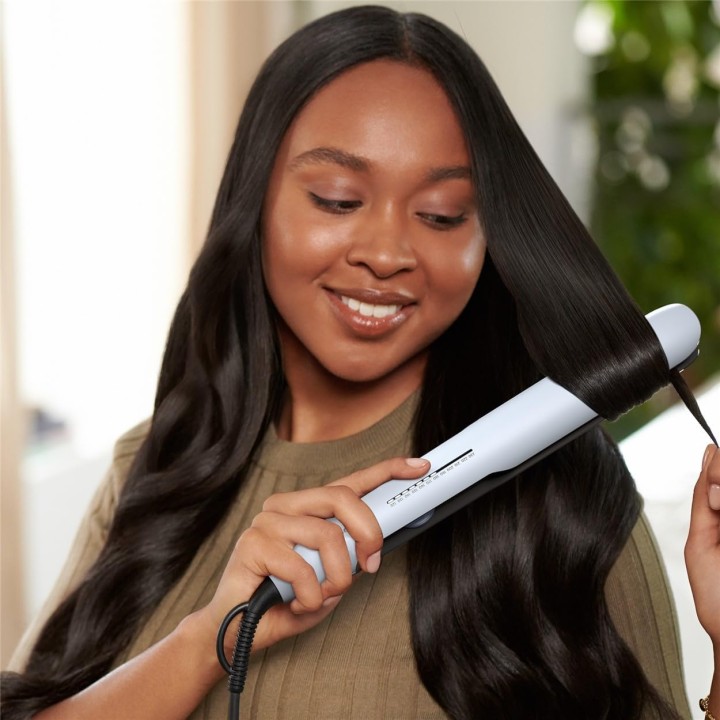 Lisseur Philips série 5000 ThermoShield - Céramique huile d'argan - Blanc