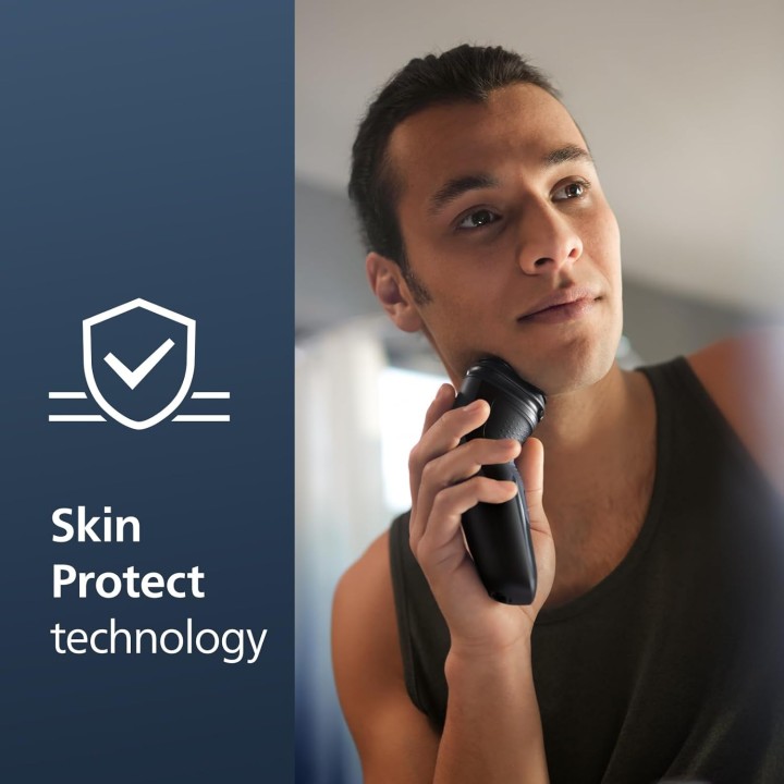 Rasoir électrique sans fil Philips Norelco Shaver 2400 - lames ComfortCut, tondeuse pop-up, noir