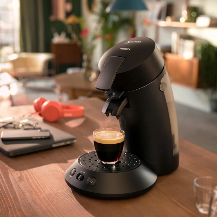 Cafetière à dosette Philips Senseo Original Plus - Sélecteur d'intensité, Crema Plus, noir