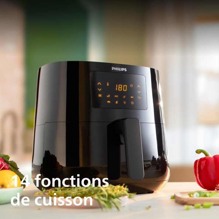 Friteuse sans huile Philips Airfryer 6,2L - Rapid Air digital 14 en 1
