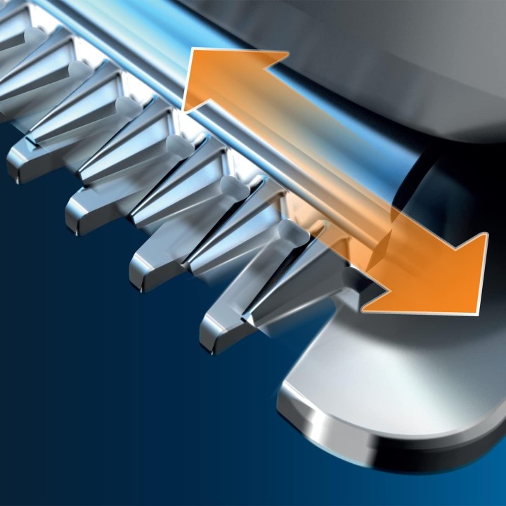 Tondeuse à cheveux Philips Série 5000 - Trim-n-Flow Pro, lames inox, lavable, sans fil