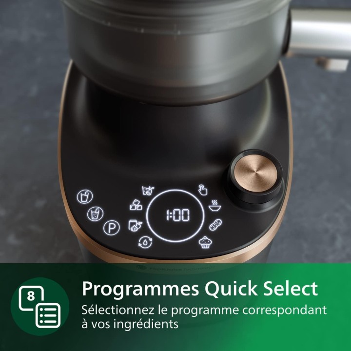 Blender haute vitesse Philips 2L - Flip&Juice, ProBlend Ultra, centrifugeuse intégrée