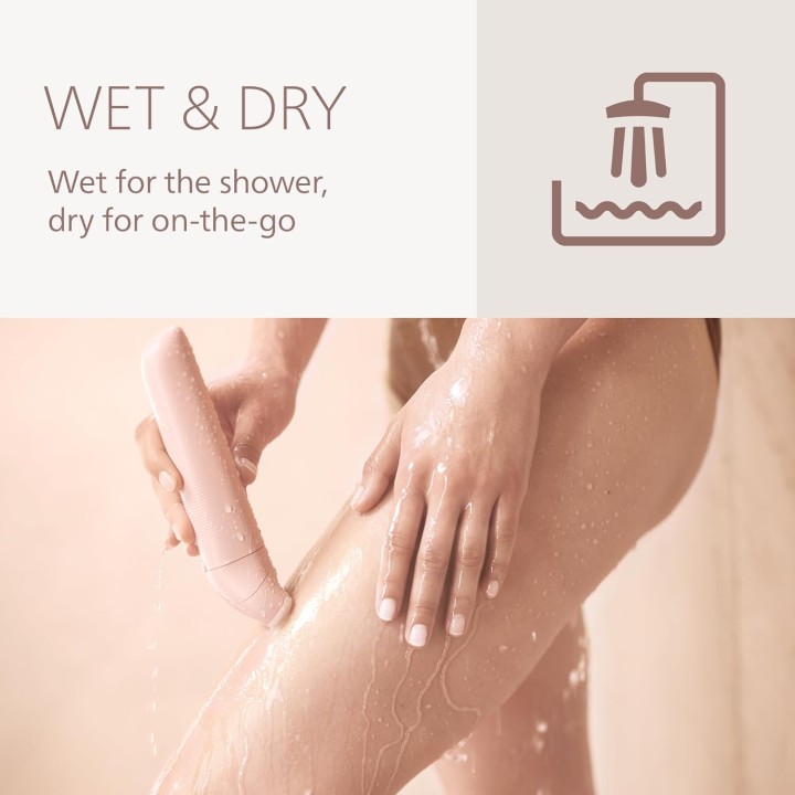 Rasoir électrique femme Philips Lady Shaver Series 6000 - humide et sec - 3 lames