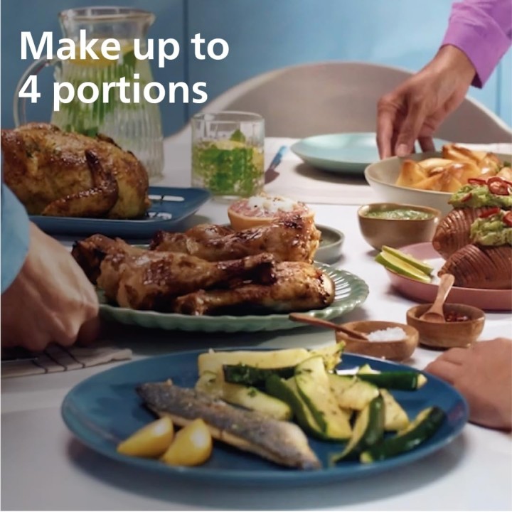 Friteuse à air double bac 9L - 8-en-1 Rapid Air synchronisée Philips