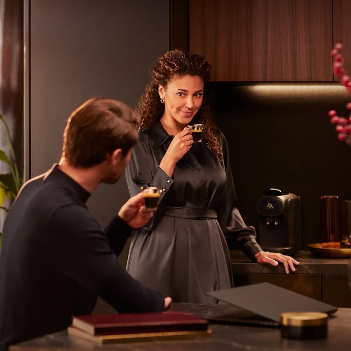 Cafetière à capsules double espresso Philips L'Or Barista Sublime 19 bars noir